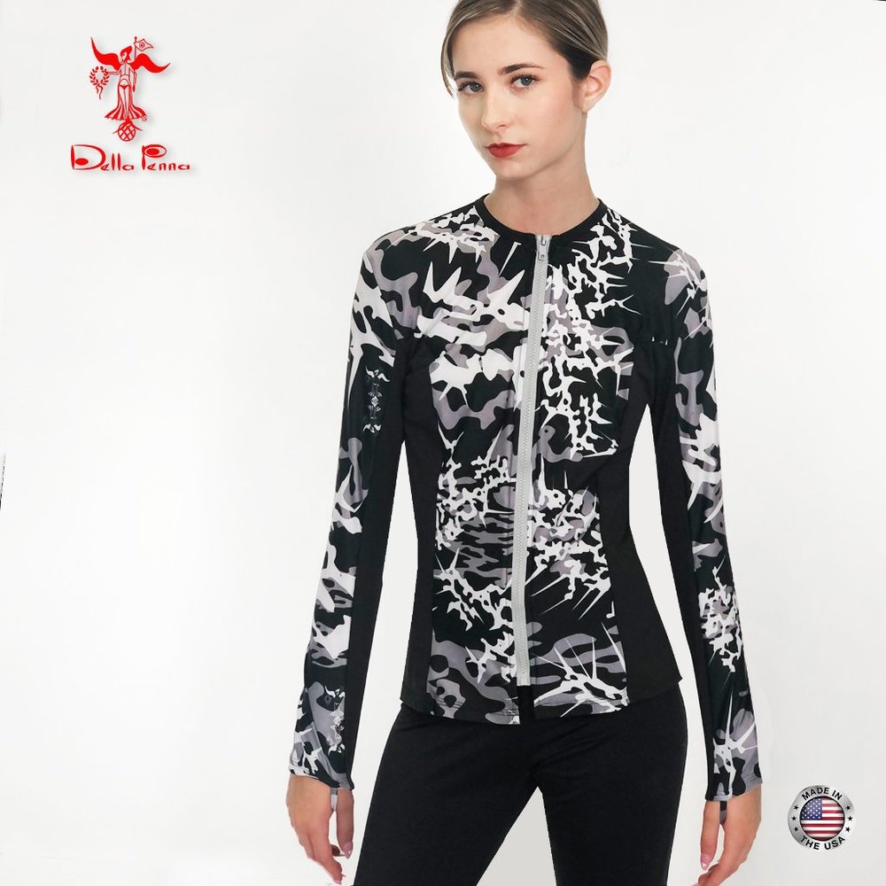 Della Penna Fashion Art Couture jacket _ Graphic camo print